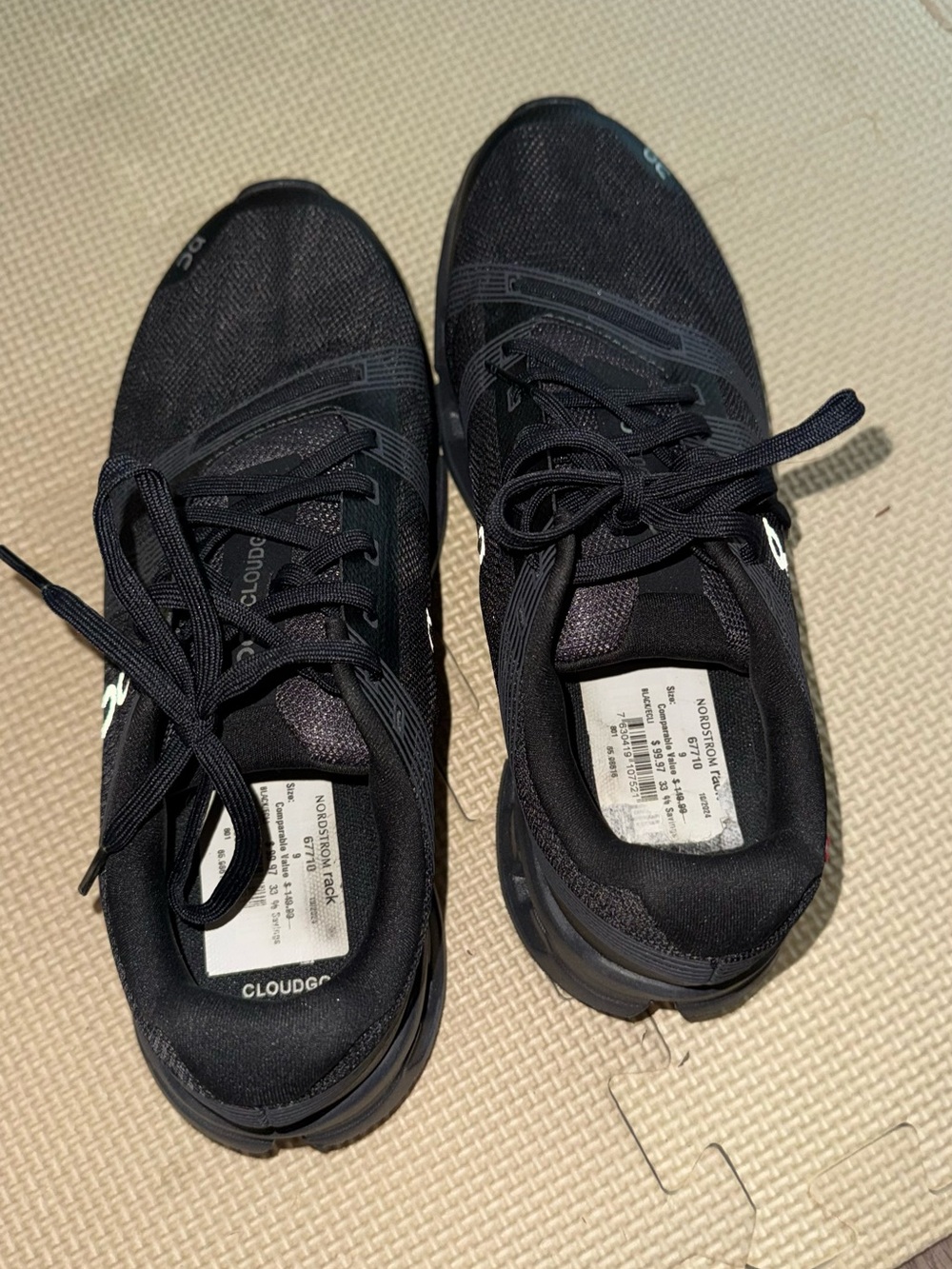 On Running Women's Black Athletic Cloudrunner Sneakers